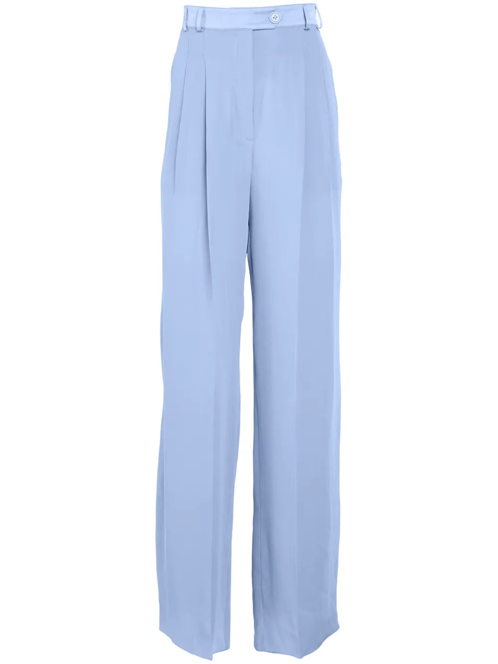 Wide-Leg Georgette Trousers