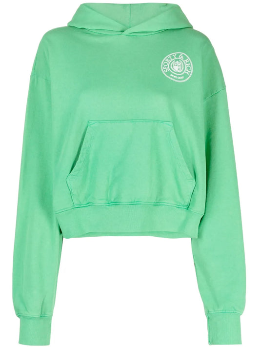 Logo-Print Jersey Hoodie