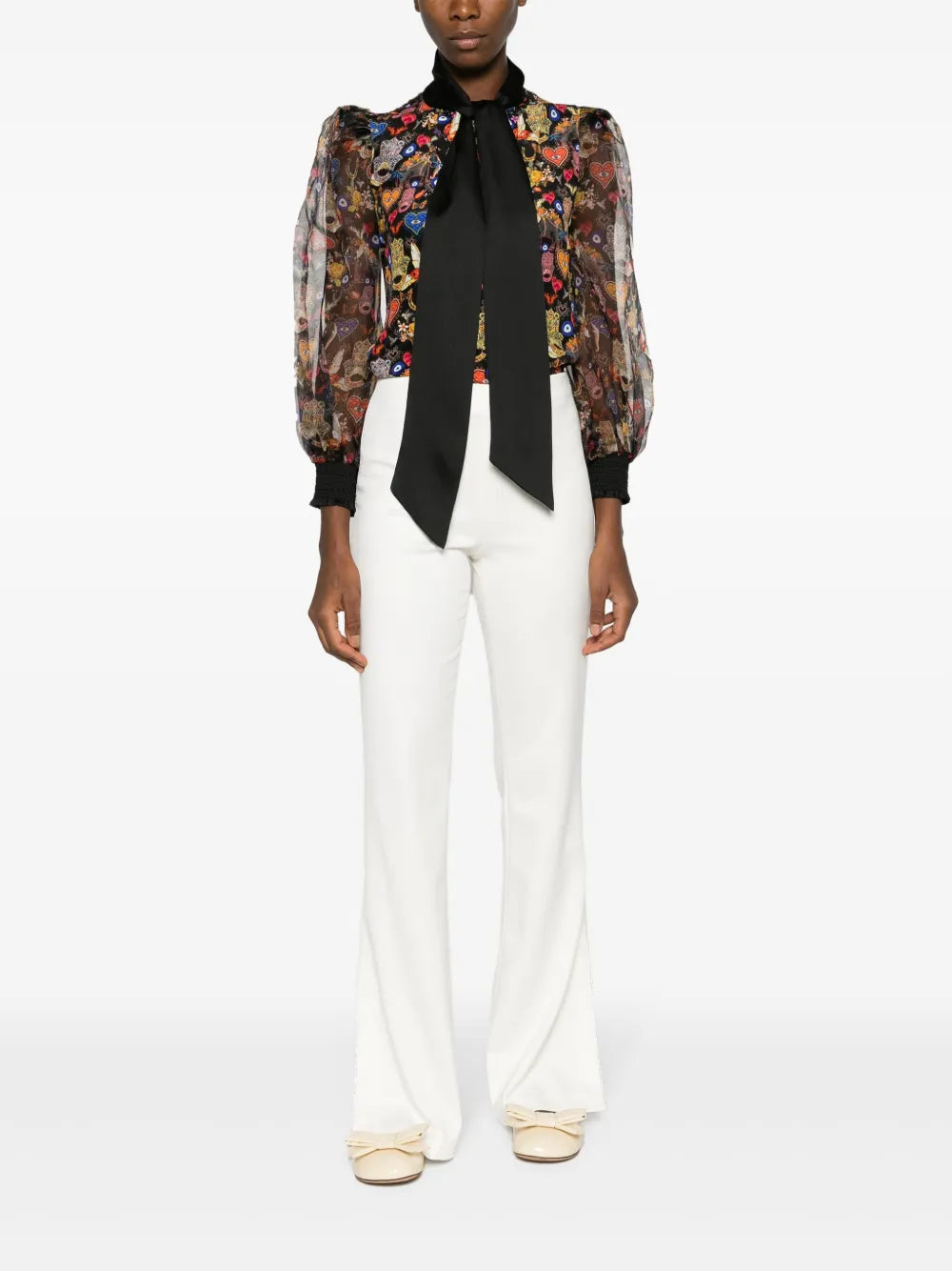 Lara Satin-Twill Trousers