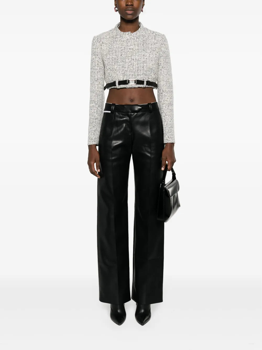Trompe L'Oeil Cropped Tweed Jacket