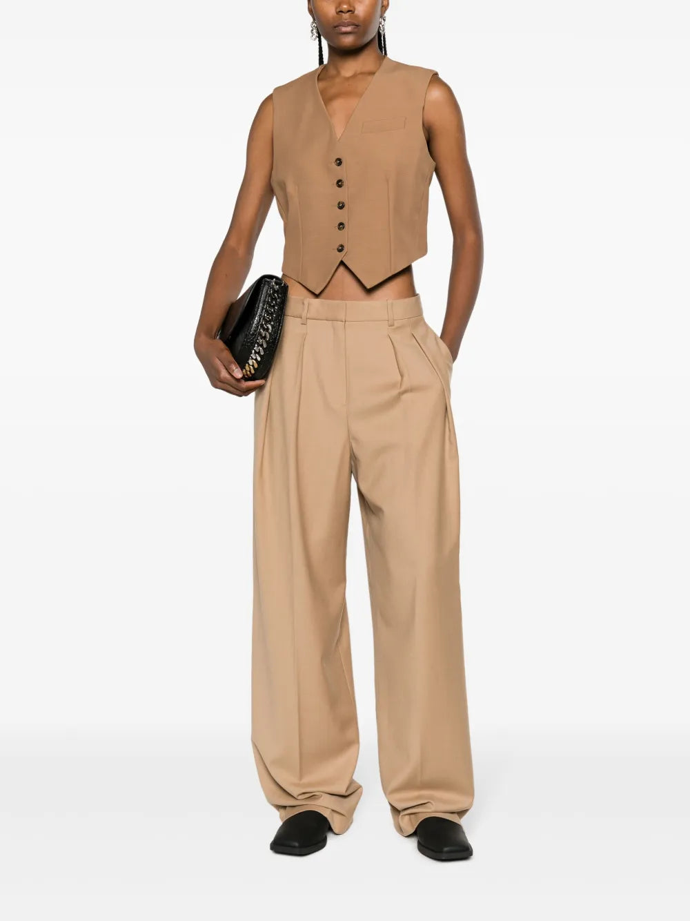 Sleeveless Virgin Wool Waistcoat