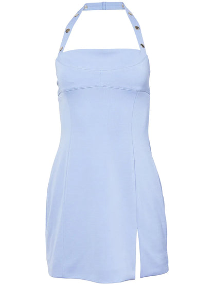 Snap Halterneck Mini Dress