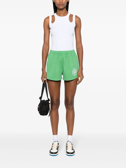 Logo-Embroidered Cotton Track Shorts