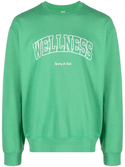 Slogan-Print Cotton Sweatshirt