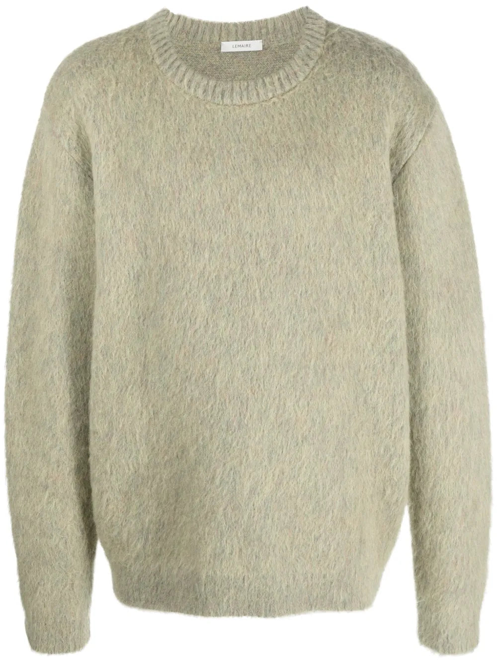 Crew-Neck Brushed-Effect Jumper