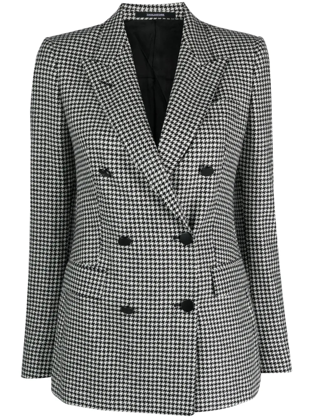 Parigi Houndstooth Double-Breasted Blazer