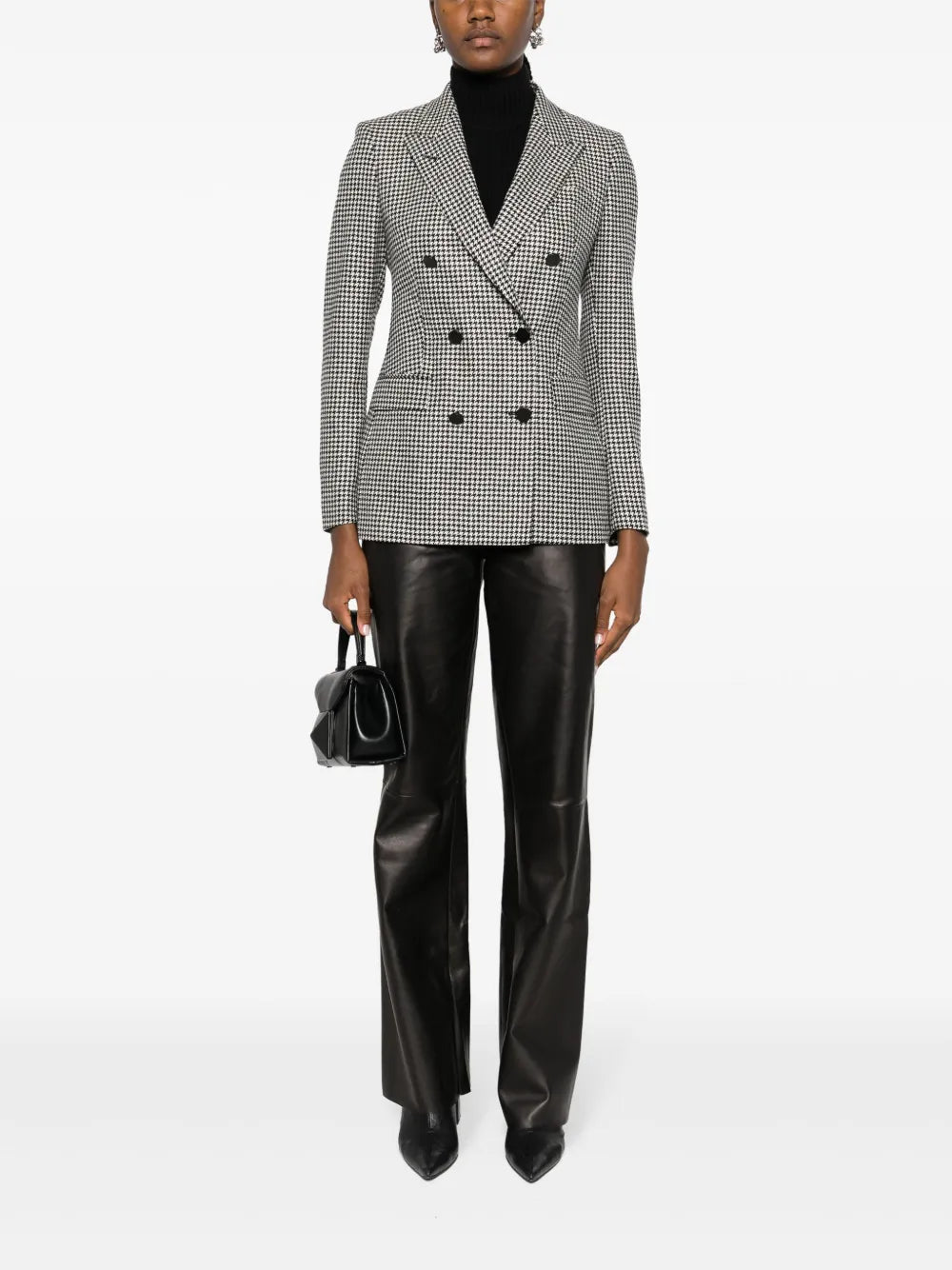 Parigi Houndstooth Double-Breasted Blazer