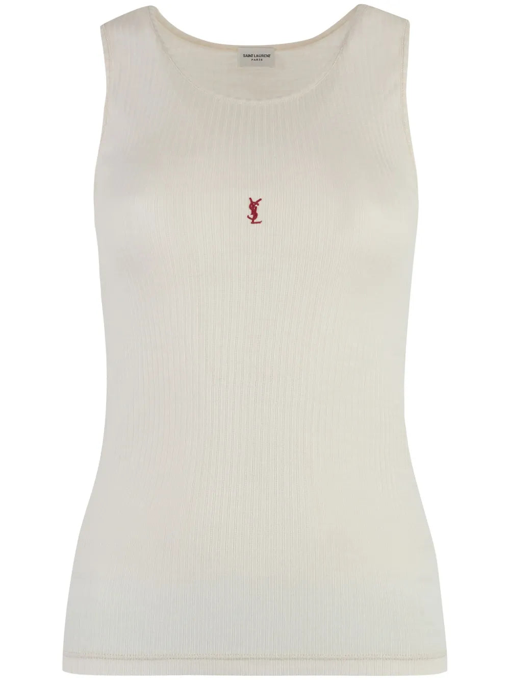 Logo-Embroidered Wool Tank Top
