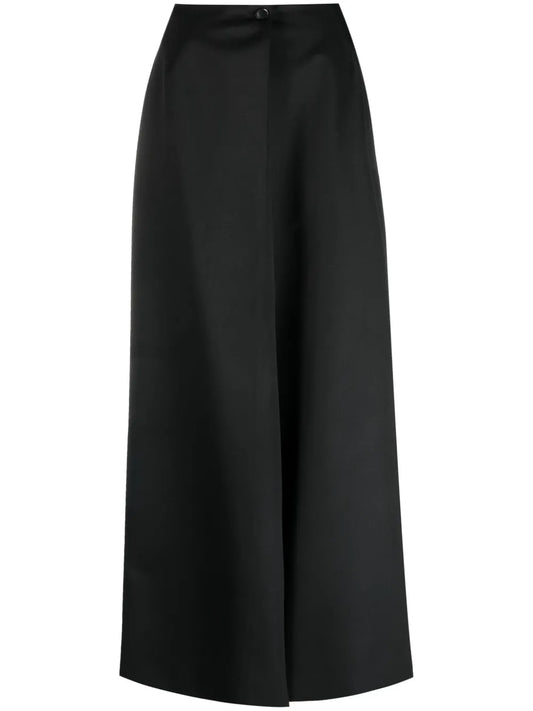 Wrap-Design High-Waisted Skirt