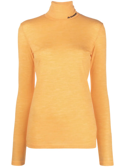 Logo-Print Roll-Neck T-Shirt
