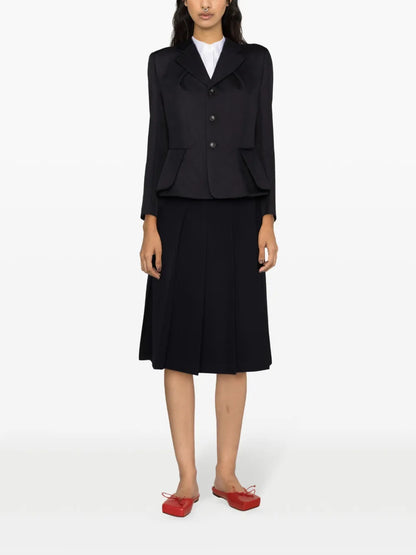 Single-Breasted Textured Blazer
