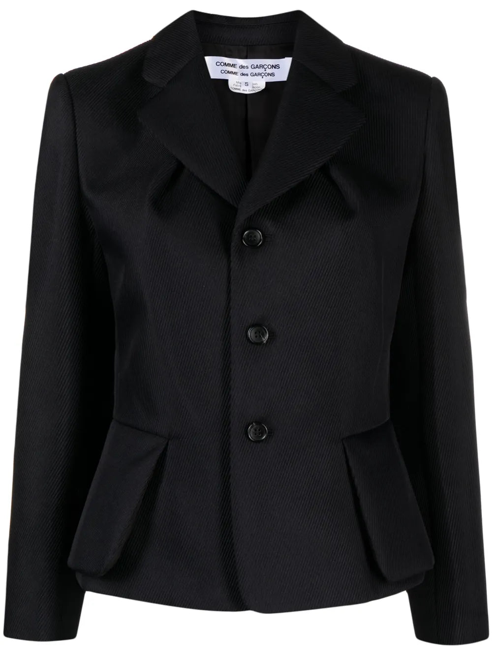 Single-Breasted Textured Blazer