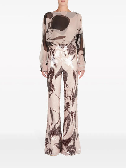 Avellino Sequin-Embellished Trousers