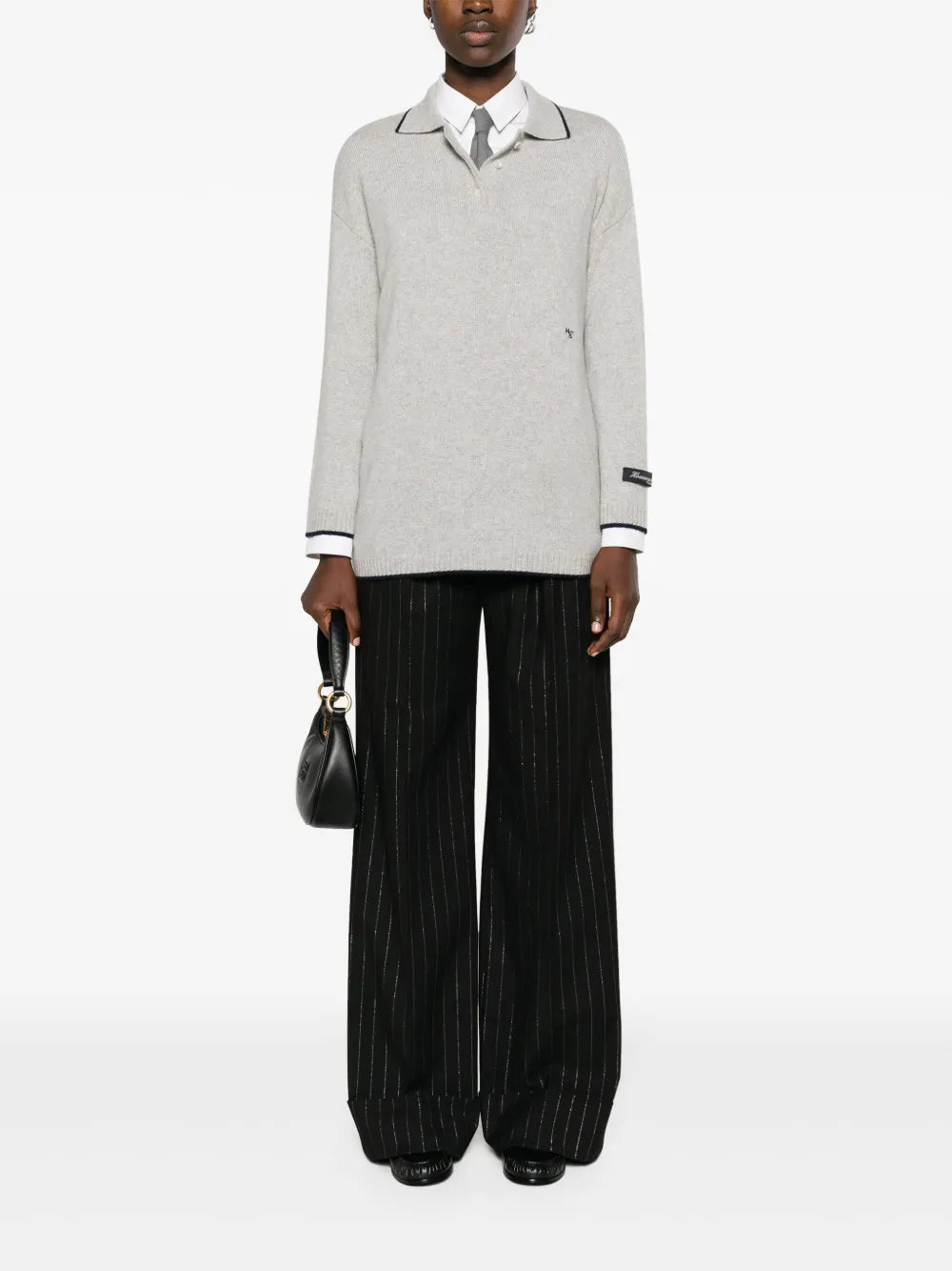 Logo-Embroidered Cashmere Jumper