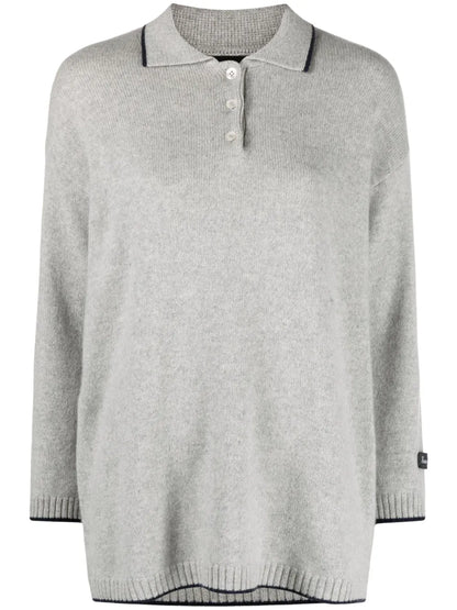 Logo-Embroidered Cashmere Jumper