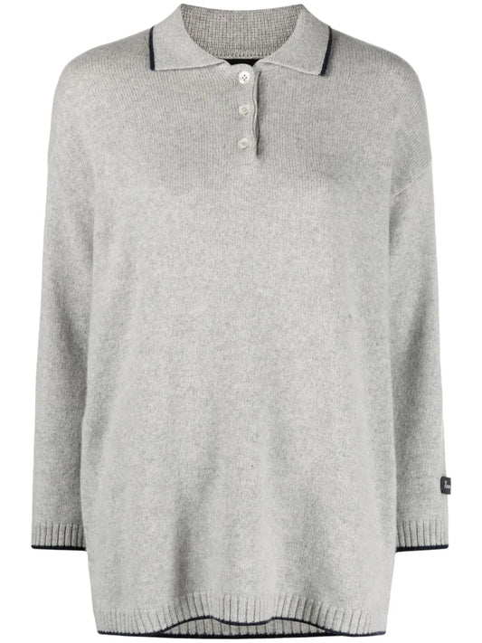 Logo-Embroidered Cashmere Jumper