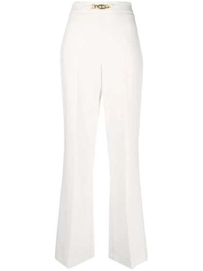 Oval-T Chain Flared Trousers