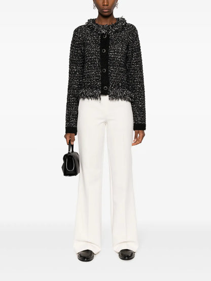 Oval-T Chain Flared Trousers