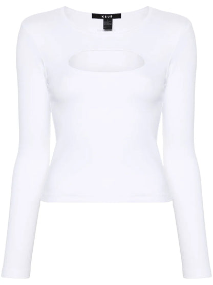 Cut-Out Ribbed Top