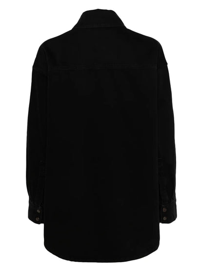 Press-Stud Cotton Shirt