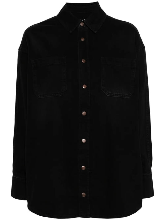 Press-Stud Cotton Shirt