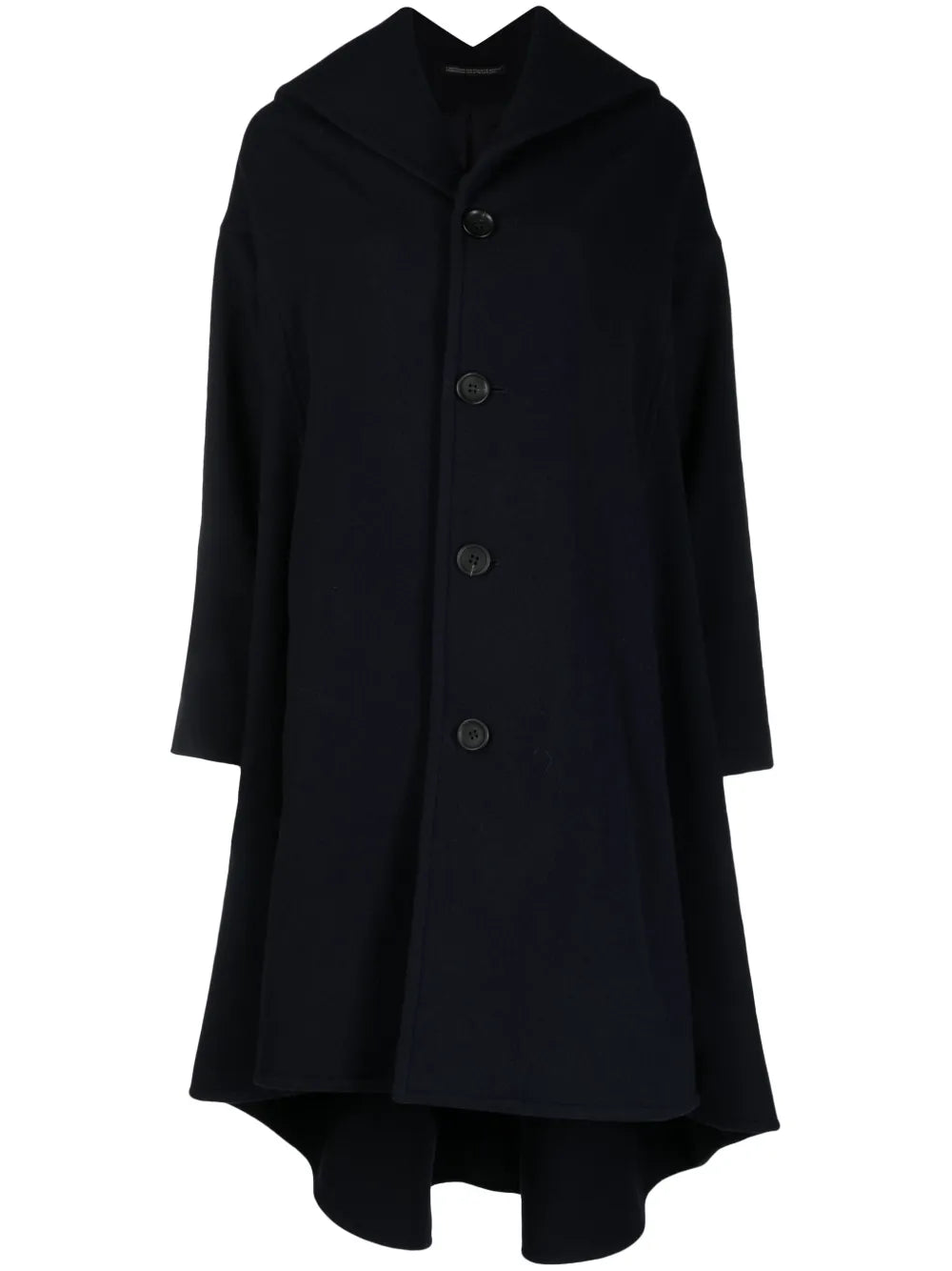 Cut-Out Collar Maxi Coat