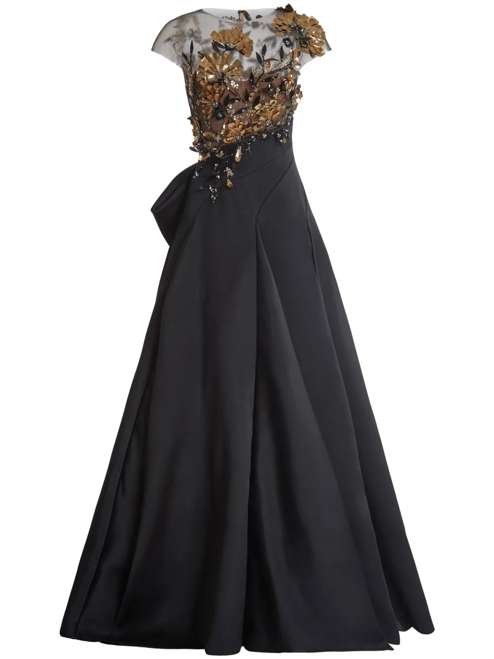 Sequin-Embellished Bow-Detail Dress