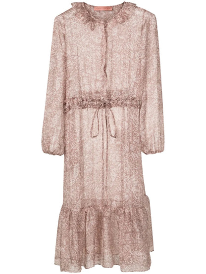 Bryere Graphic-Print Midi Dress