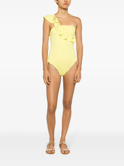 Siola Ruffled One-Shoulder Swimsuit