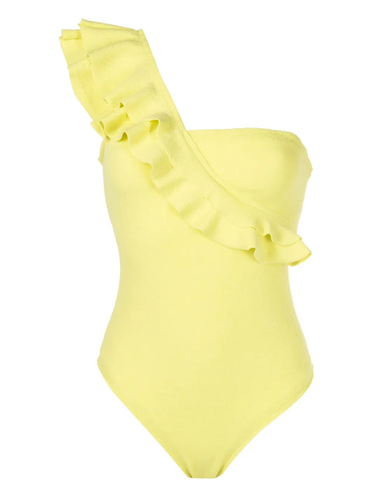 Siola Ruffled One-Shoulder Swimsuit