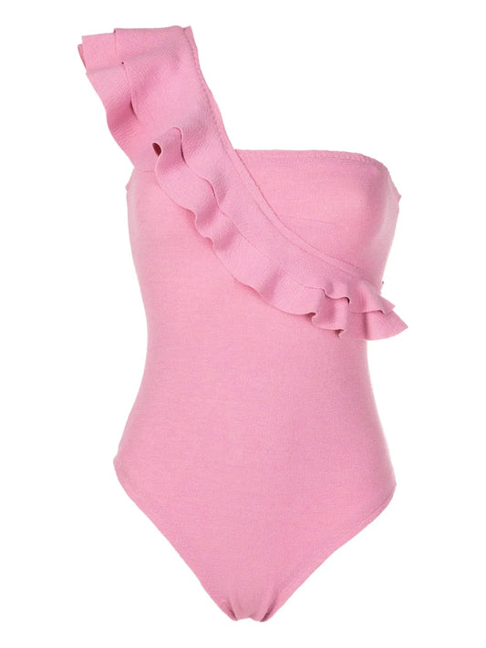 Siola Ruffled One-Shoulder Swimsuit