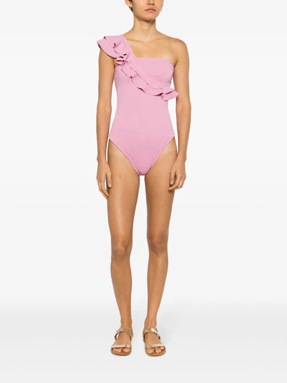 Siola Ruffled One-Shoulder Swimsuit