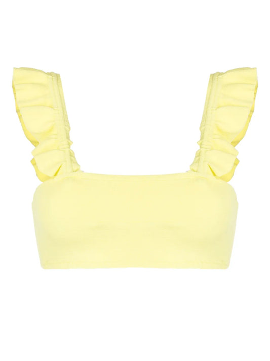 Zarbo Ruffle-Detail Bikini Top