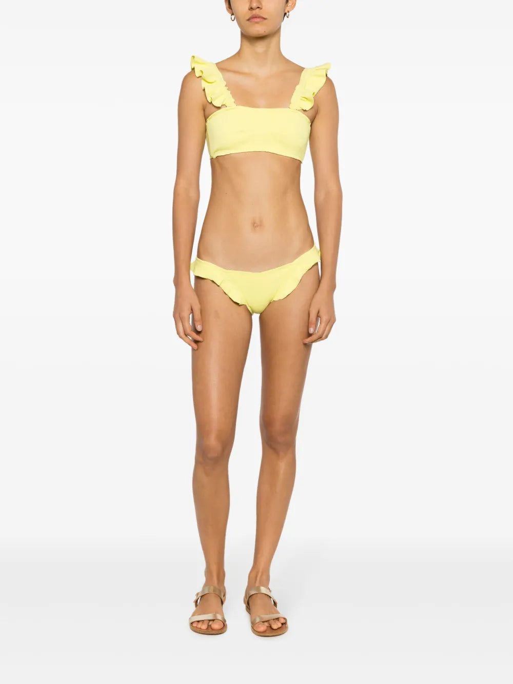 Zarbo Ruffle-Detail Bikini Top