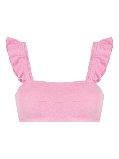 Zarbo Ruffle-Detail Bikini Top