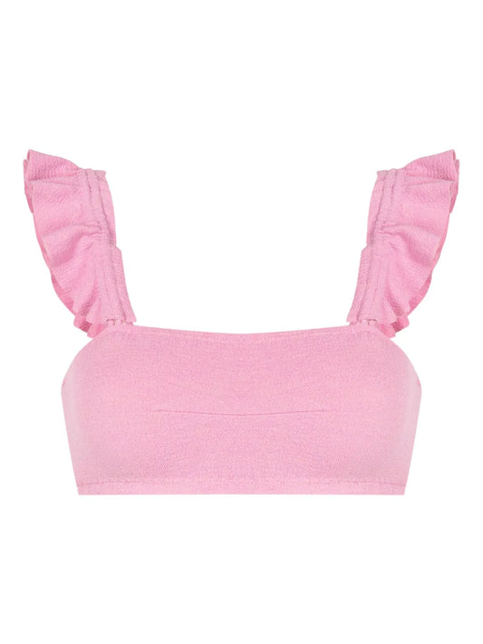 Zarbo Ruffle-Detail Bikini Top