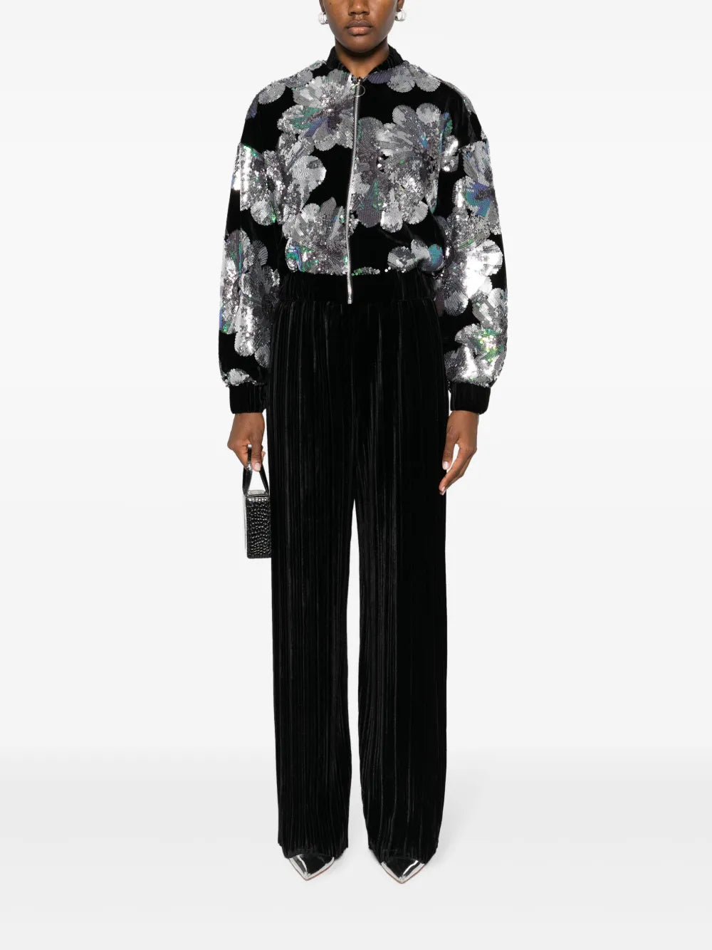 Lotem Pleated Velvet Trousers