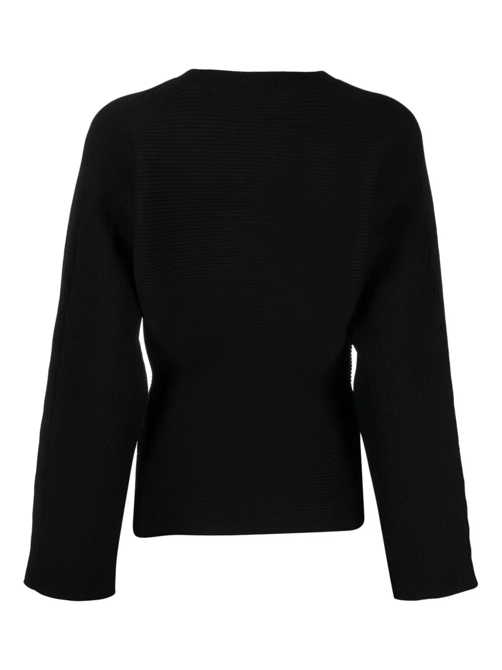Round-Neck Ribbed-Knit Top