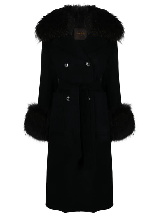 Malaika Wool-Cashmere Double-Breasted Coat