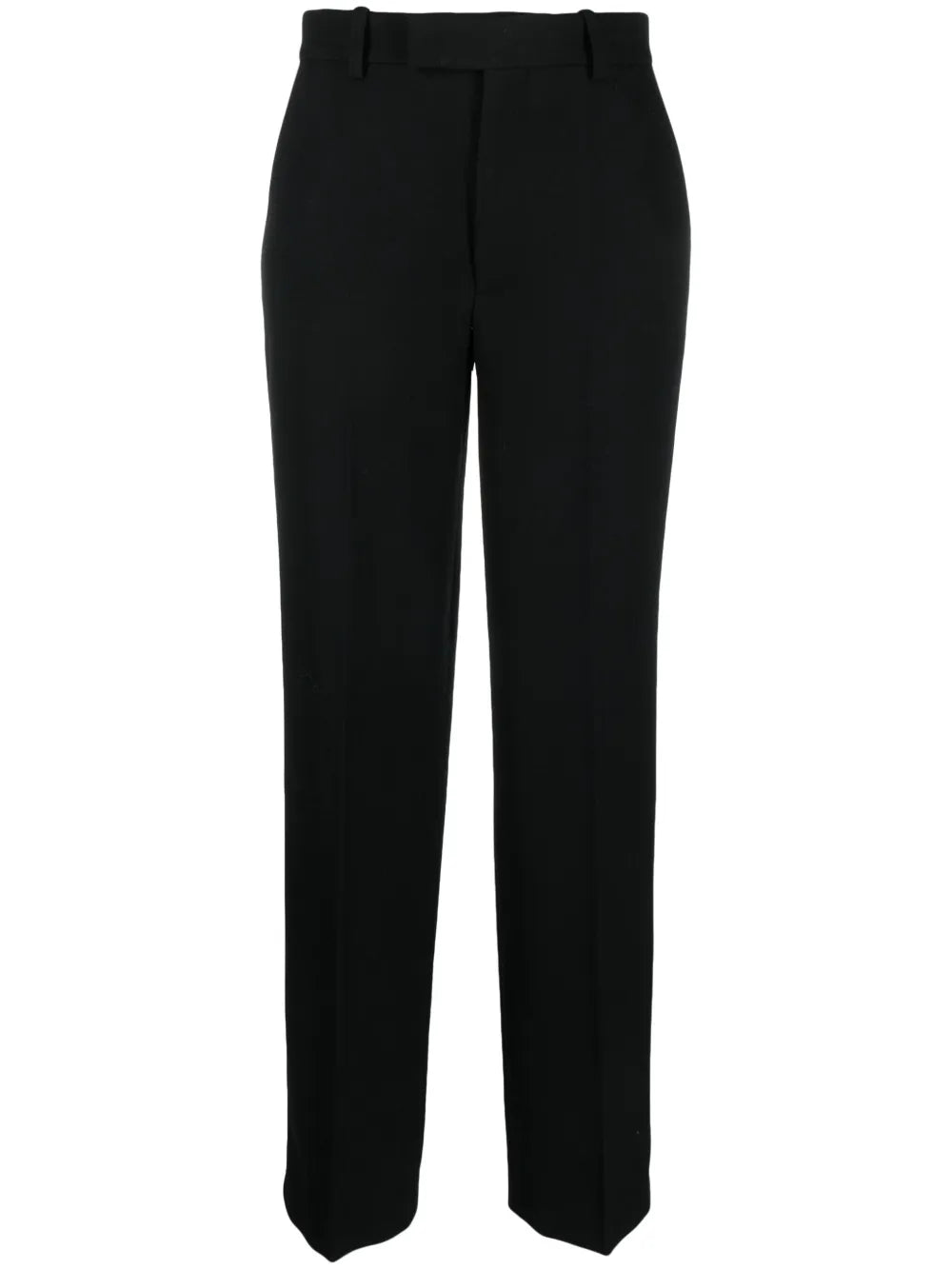Pressed-Crease Straight-Leg Trousers