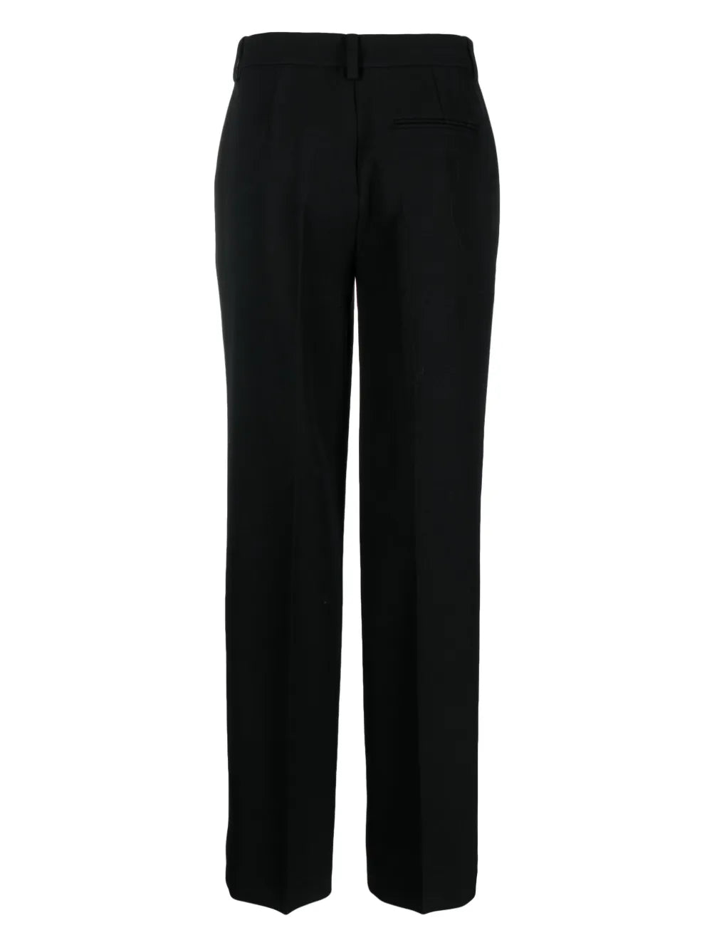 Pressed-Crease Straight-Leg Trousers