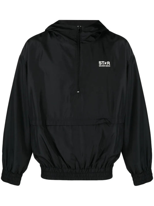 Logo-Print Hooded Jacket