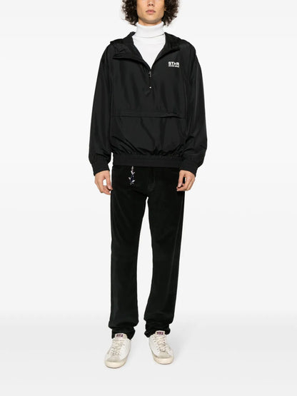 Logo-Print Hooded Jacket