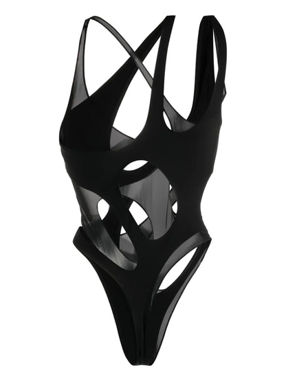 Cut-Out Detail Thong Swimsuit