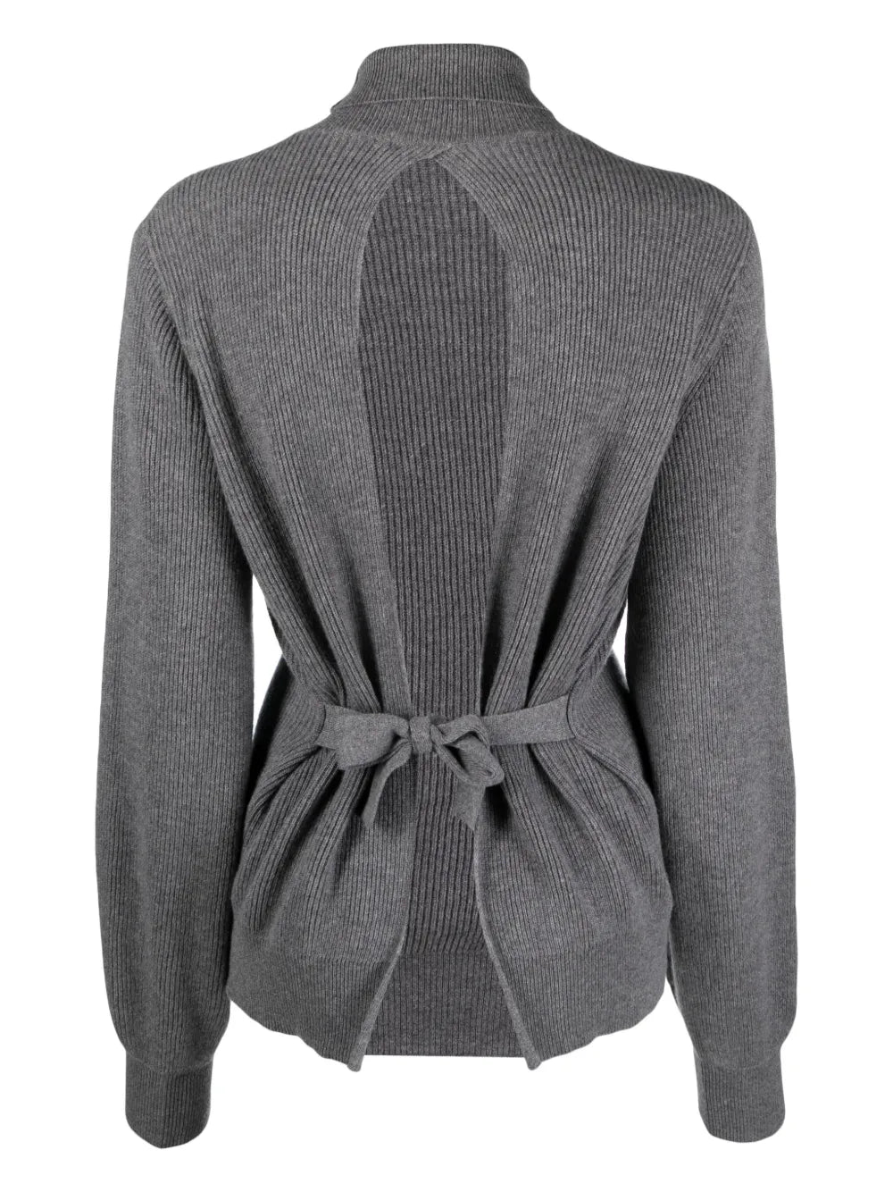 Roll-Neck Ribbed Cashmere Jumper