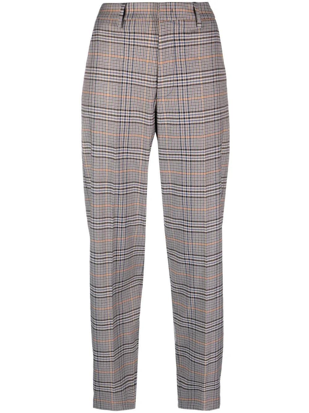 Micaela Checked Tapered Trousers