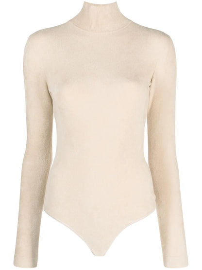 High-Neck Long-Sleeve Bodysuit