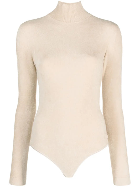 High-Neck Long-Sleeve Bodysuit