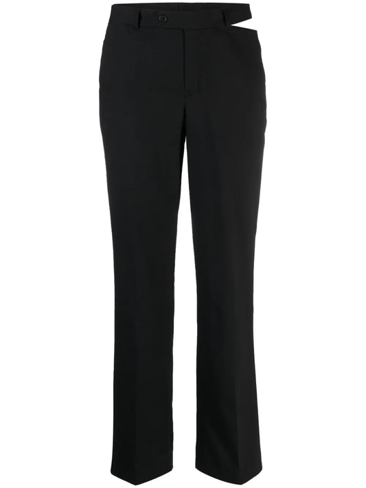 Straight-Leg Wool Trousers
