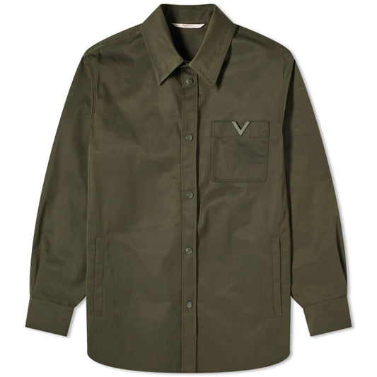 V Logo Overshirt